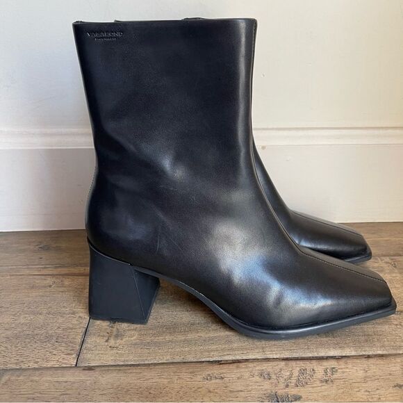 LIKE NEW Vagabond Hedda Black Heeled Boots size 40 / 10 - Picture 3 of 11